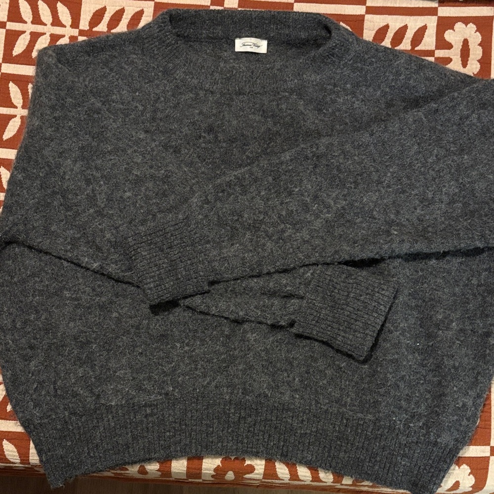 American Vintage Dark Gray Crewneck Sweater